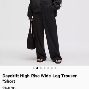 lululemon athletica Black Wide-Leg Trousers